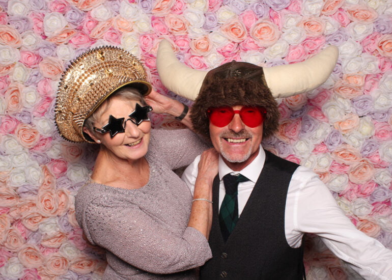 VIP Factory Flower Wall Open Photo Booth Hire Glasgow (1)