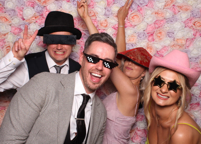 VIP Factory Flower Wall Open Photo Booth Hire Glasgow (11)