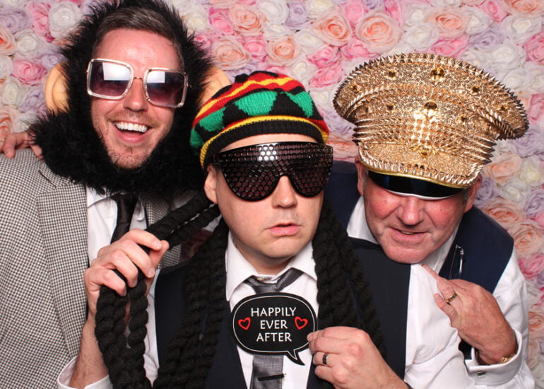VIP Factory Flower Wall Open Photo Booth Hire Glasgow (2)