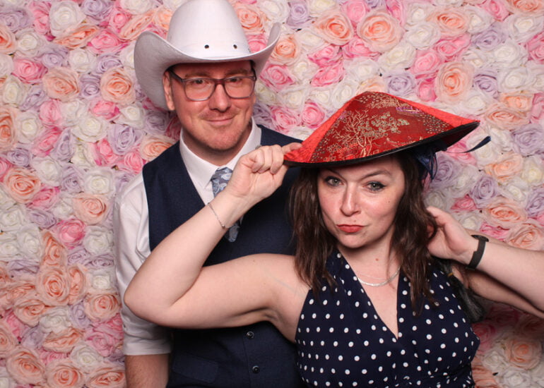 VIP Factory Flower Wall Open Photo Booth Hire Glasgow (3)