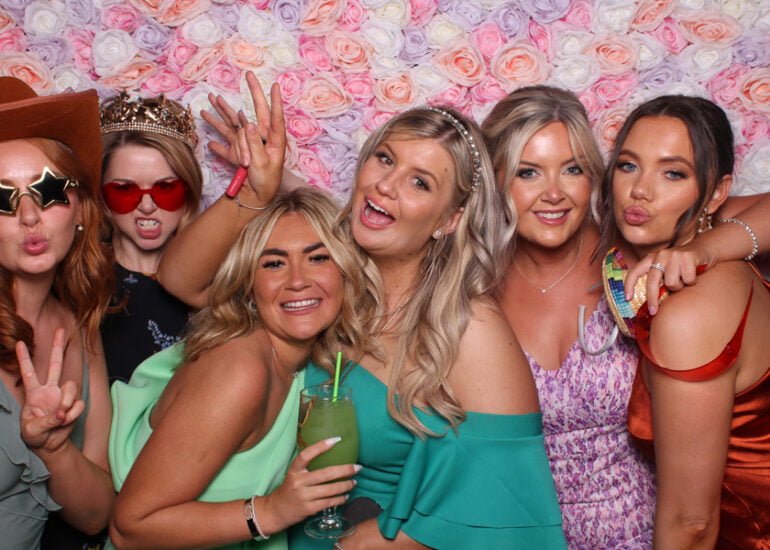 VIP Factory Flower Wall Open Photo Booth Hire Glasgow (7)