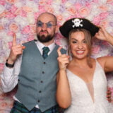 Shelby & Simon Flower Wall Photo Booth Hire