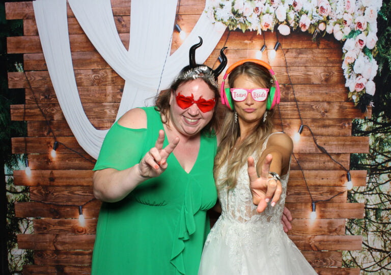 Barnyard backdrop photo booth