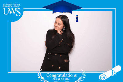 University Of West Scotland Graduation Day GIF Booth Hire Glasgow Scotland