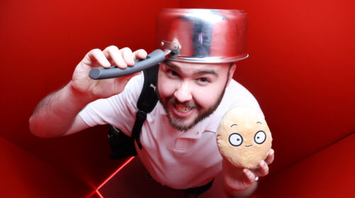 plant v zombies cosplay high angle photo booth