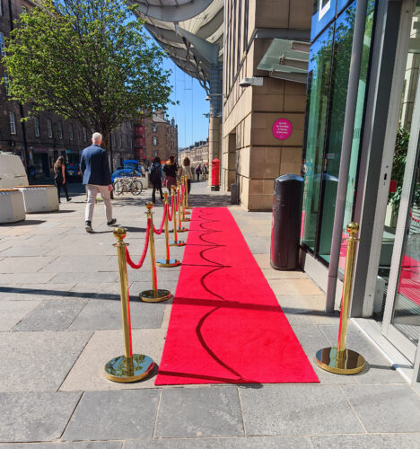 red carpet outdoors